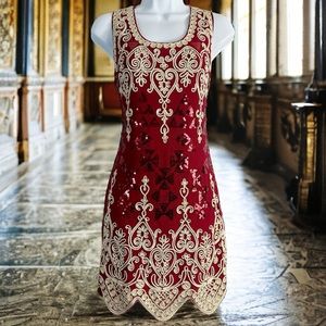 Unbranded Sequin Embroidered Flapper Gatsby Costume Dress